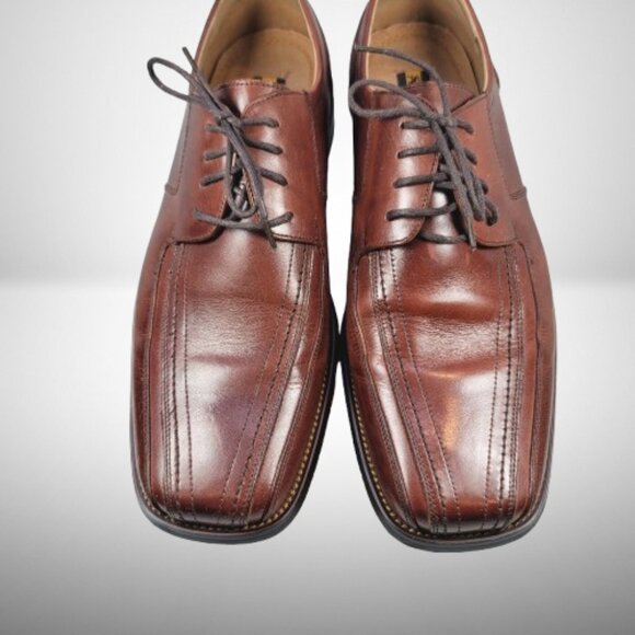 Stacy Adams Men's Size 10 Oxford Lace Up Dress Shoes Corrado Leather - Picture 3 of 12